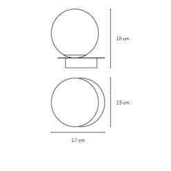 Abat Jour-Vivida International Vivida pearl abat-jour lampada bronzo led 8w 3000k per camera da letto