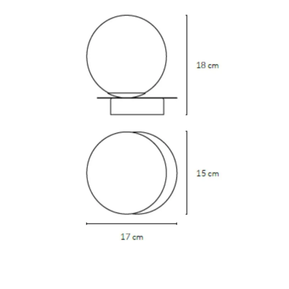 Abat Jour-Vivida International Vivida pearl abat-jour lampada bronzo led 8w 3000k per camera da letto