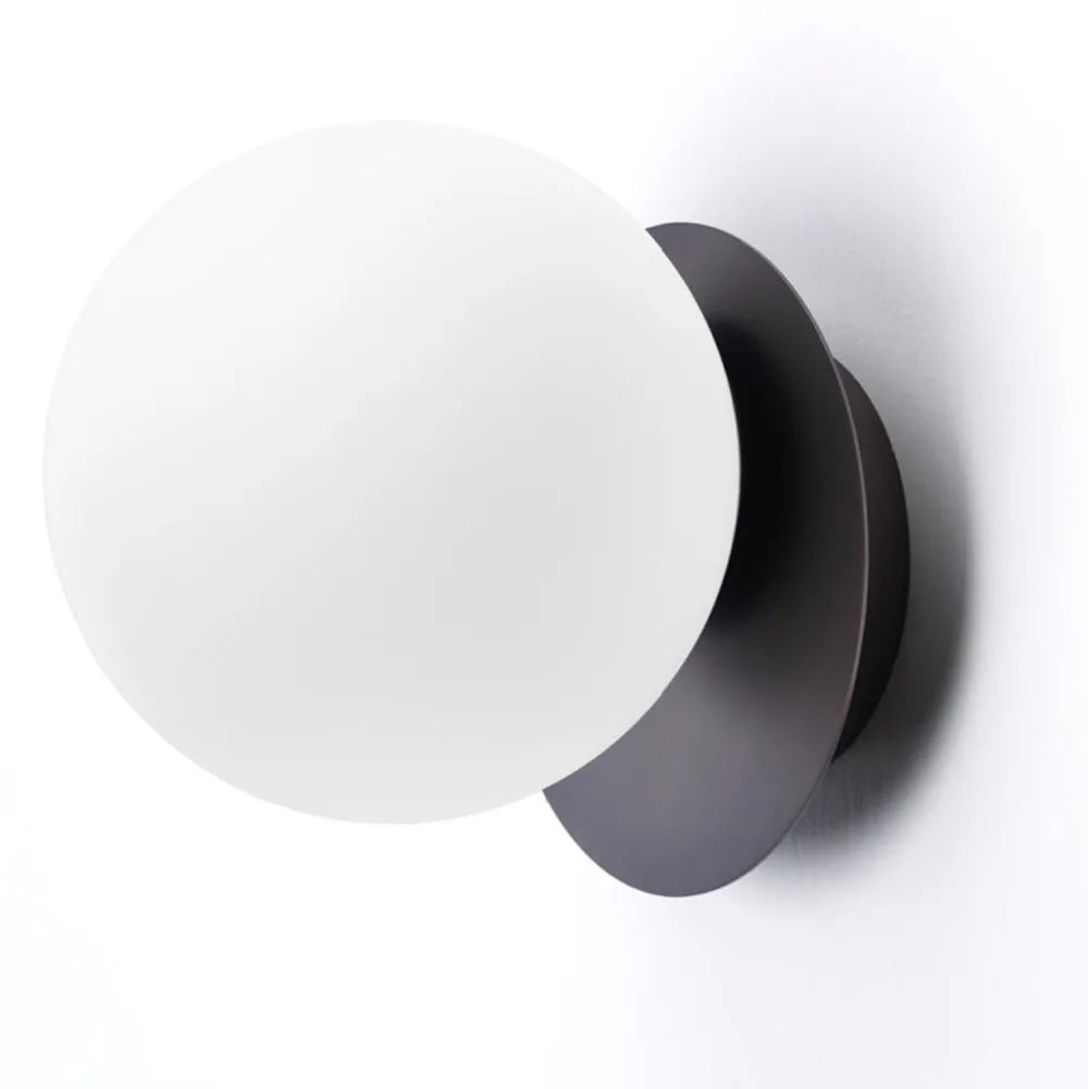 Applique Da Parete-Vivida International Vivida pearl applique bronzo vetro bianco design moderno led 8w 3000k