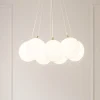 Lampadari Moderni-Vivida International Vivida pearl lampadario oro vetro bianco led 36w 3000k