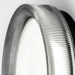 Plafoniere Moderne-Vivida International Vivida pilastro plafoniera ovale vetro fumé led cct dimmerabile