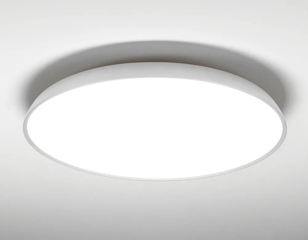 Plafoniere Moderne-Vivida International Vivida pinco plafoniera bianca led 50w 3000k 4000k rotonda dimmerabile
