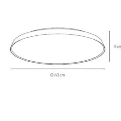 Plafoniere Moderne-Vivida International Vivida pinco plafoniera bianca led 50w 3000k 4000k rotonda dimmerabile