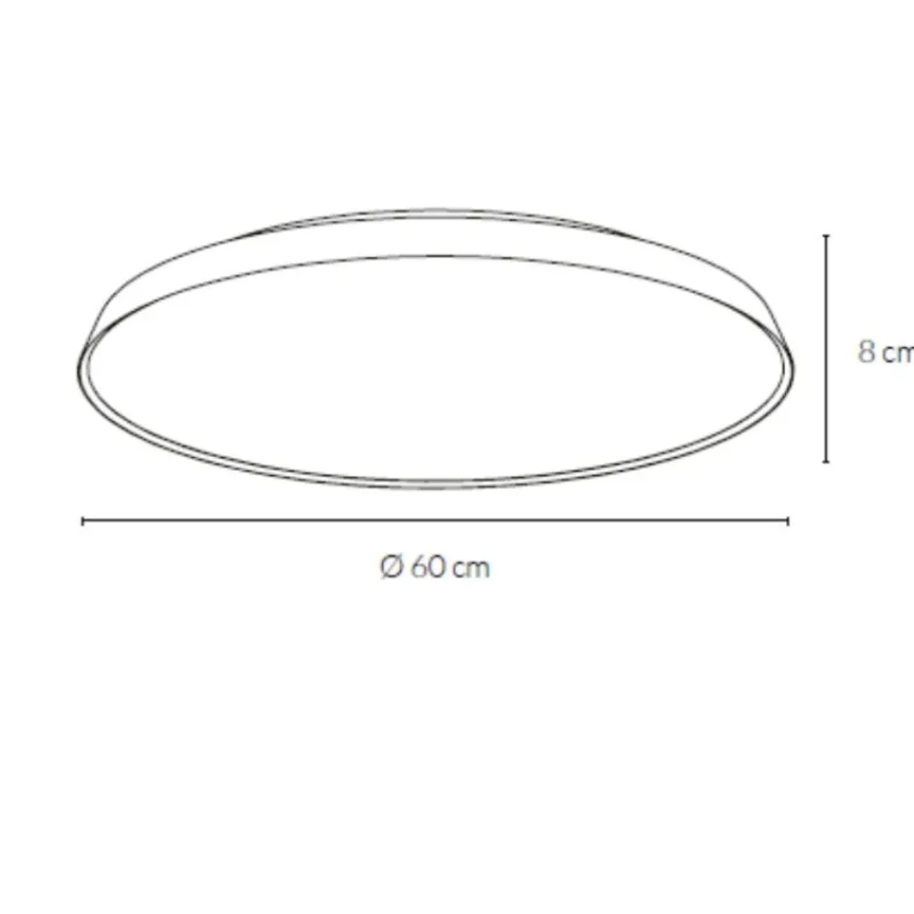 Plafoniere Moderne-Vivida International Vivida pinco plafoniera bianca led 50w 3000k 4000k rotonda dimmerabile