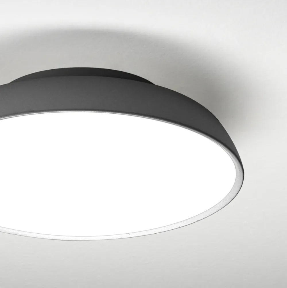 Plafoniere Moderne-Vivida International Vivida pinco plafoniera bronzo rotonda led 20w dimmerabile 3000k 4000k per soggiorno