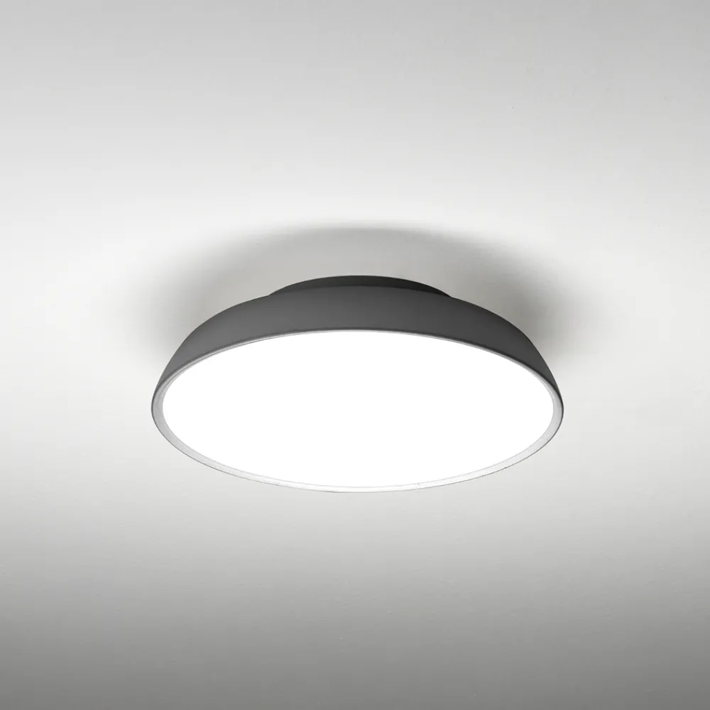 Plafoniere Moderne-Vivida International Vivida pinco plafoniera bronzo rotonda led 20w dimmerabile 3000k 4000k per soggiorno