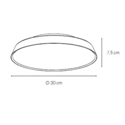Plafoniere Moderne-Vivida International Vivida pinco plafoniera bronzo rotonda led 20w dimmerabile 3000k 4000k per soggiorno