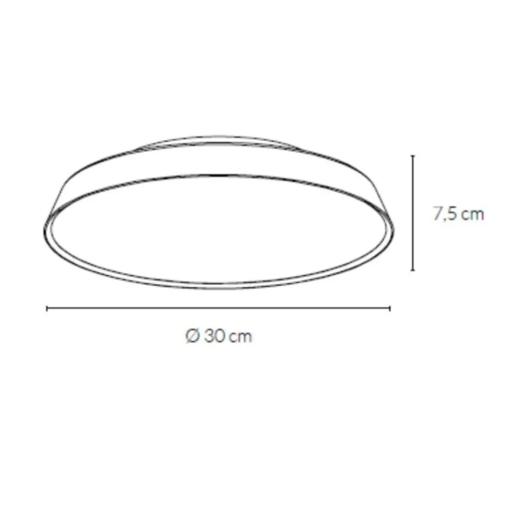 Plafoniere Moderne-Vivida International Vivida pinco plafoniera bronzo rotonda led 20w dimmerabile 3000k 4000k per soggiorno