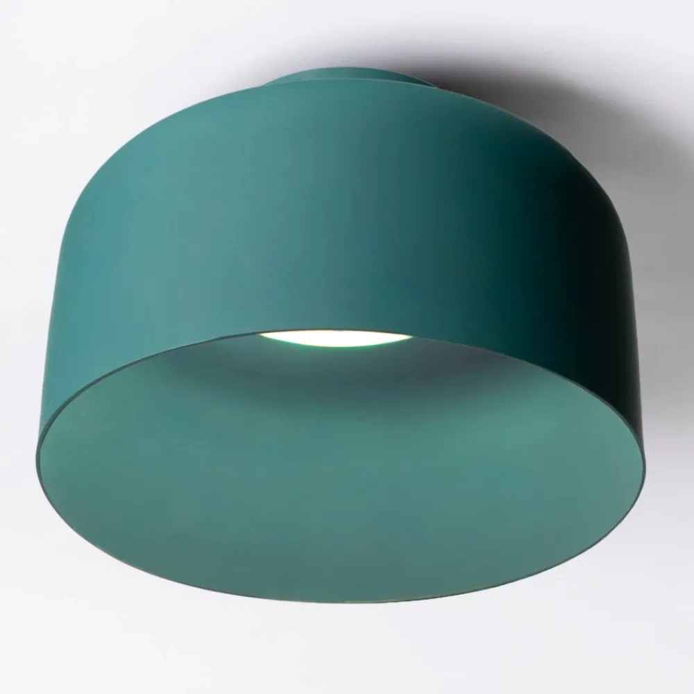 Plafoniere Moderne-Vivida International Vivida plafoniera bottone petrolio da cucina dimmerabile con telecomando