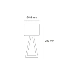 Abat Jour-Vivida International Vivida pup glass lampade da comodino moderne led 7w 3000k touch dimmer vetro bianco