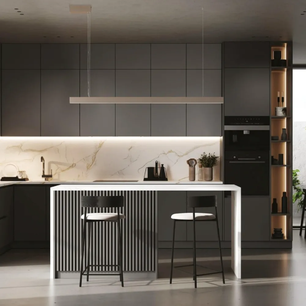 Lampadari Cucina-Vivida International Vivida segmento lampadario da cucina sabbia led 40w cct