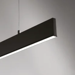 Lampadari Cucina-Vivida International Vivida segmento lampadario nero da cucina led 40w cct