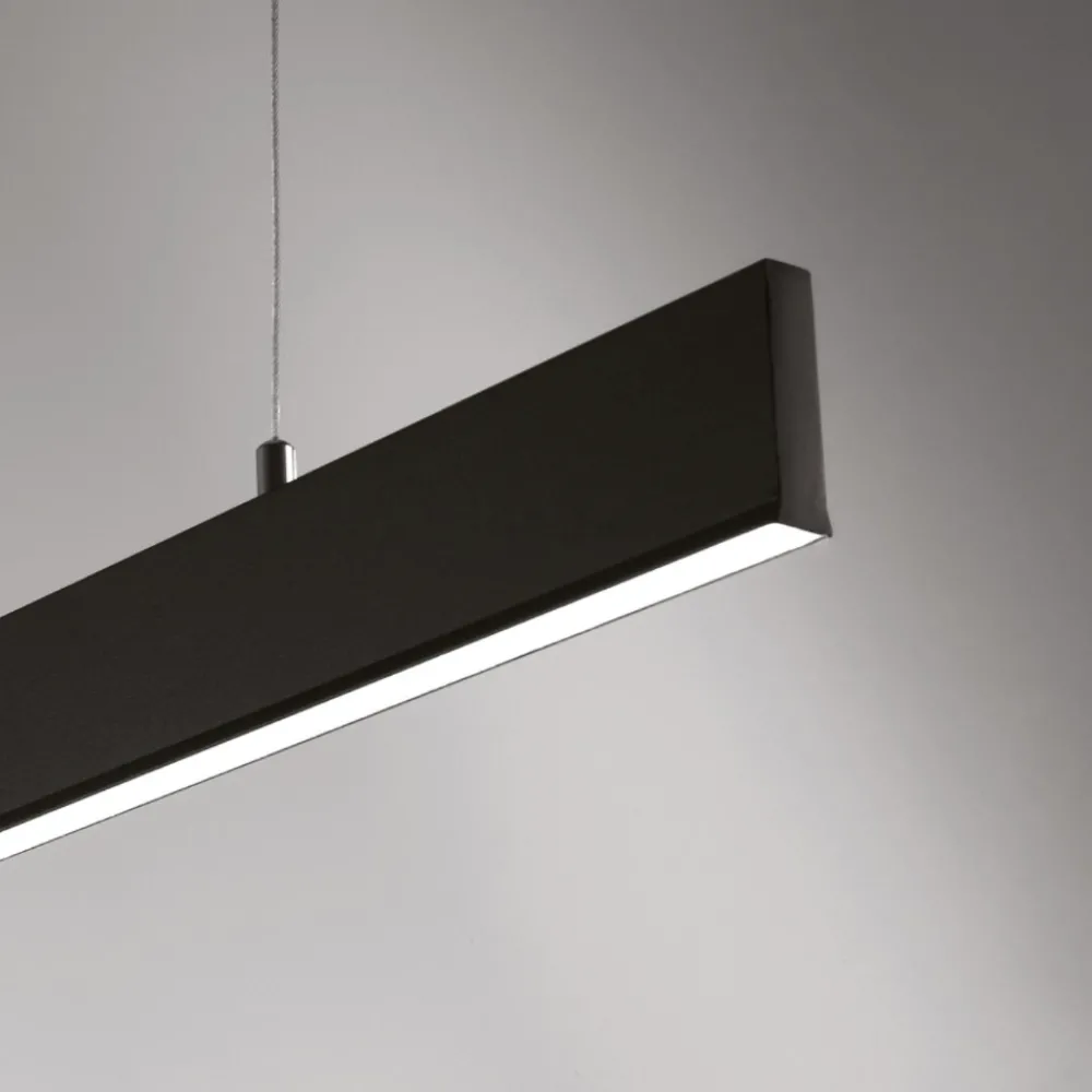 Lampadari Cucina-Vivida International Vivida segmento lampadario nero da cucina led 40w cct