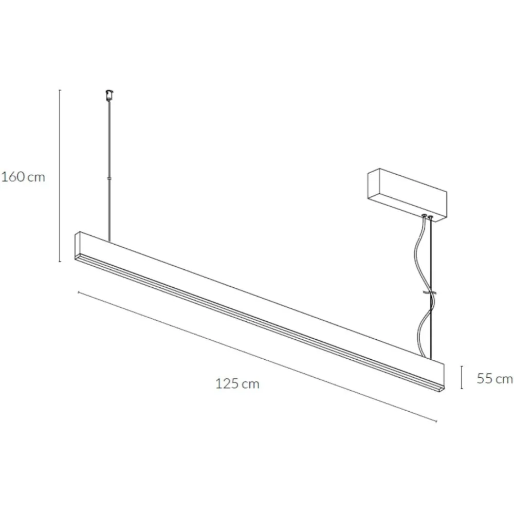 Lampadari Cucina-Vivida International Vivida segmento lampadario per cucina titanio led 40w 2700k 3000k 4000k