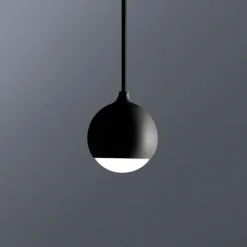 Lampadari Moderni-Vivida International Vivida shallow lampadario moderno led 3000k 4 luci sfere nere