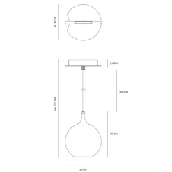 Lampade A Sospensione-Vivida International Vivida smash lampada a sospensione bianca led 3000k