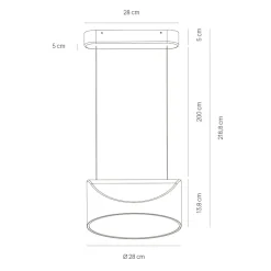 Lampadari Cucina-Vivida International Vivida tarp lampadario da cucina sabbia dimmerabile led cct