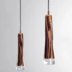 Lampadari Moderni-Vivida International Vivida twist lampadario moderno led 18w 3000k oro rosa