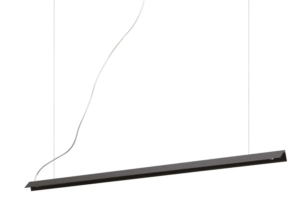 Lampadari Moderni-Ideal Lux V-line sp lampadario moderno nero led 20w 3000k
