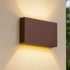 Applique Da Esterno-Affralux Wally applique da esterno corten 20w 3000k 4000k