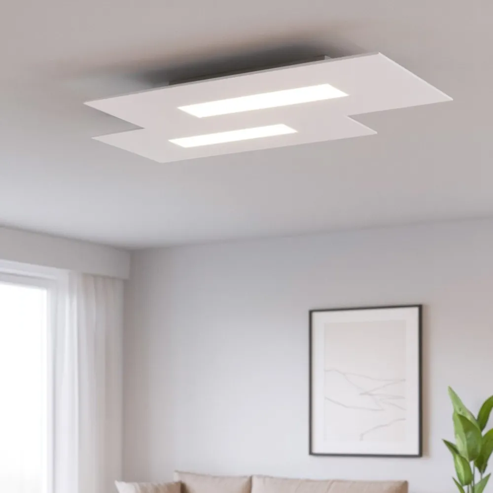 Plafoniere Moderne-Top Light Wally toplight plafoniera led moderna bianca