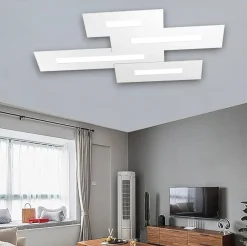 Plafoniere Moderne-Top Light Wally plafoniera moderna bianco per soggiorno