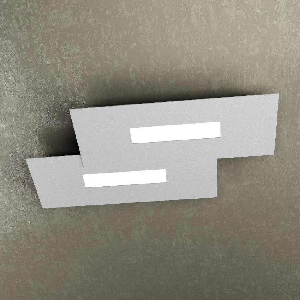 Plafoniere Moderne-Top Light Wally plafoniera moderna grigio per ufficio