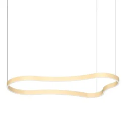 Lampadari Moderni-Ideal Lux Waves-3 sp lampadario moderno oro led 155cm