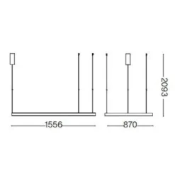 Lampadari Moderni-Ideal Lux Waves-3 sp lampadario moderno oro led 155cm