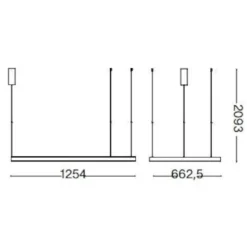 Lampadari Moderni-Ideal Lux Waves-2 sp lampadario moderno nero led