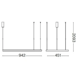 Lampadari Moderni-Ideal Lux Waves-1 sp lampadario moderno bianco led 94cm