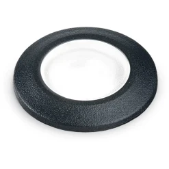 Faretti Da Esterno-Ideal Lux Way faretto da incasso a pavimento ip67 resina nero rotondo per esterno