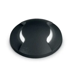Faretti Da Esterno-Ideal Lux Way faretto da incasso a pavimento per esterno nero tondo calpestabile fp