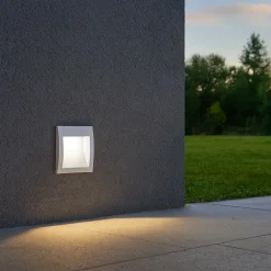 Segnapasso Led-Ideal Lux Wire segnapasso bianco da incasso da esterno led 4w 3000k ip65