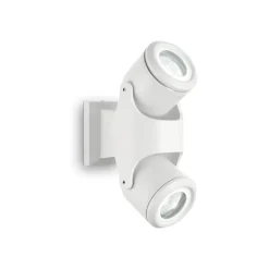 Faretti Da Esterno-Ideal Lux Xeno pl2 faretto da soffitto tetto per esterno bianco orientabili