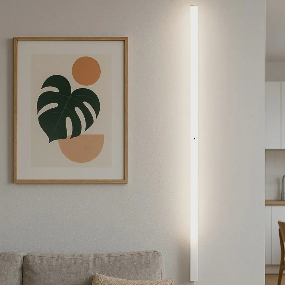 Applique Da Parete-Stilnovo Xilema applique led 25w 3000k moderna metallo bianco
