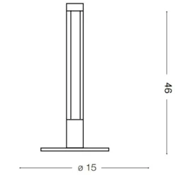 Lampade Da Tavolo-Ideal Lux Yoko lampada da tavolo per salotto led 3000k nero
