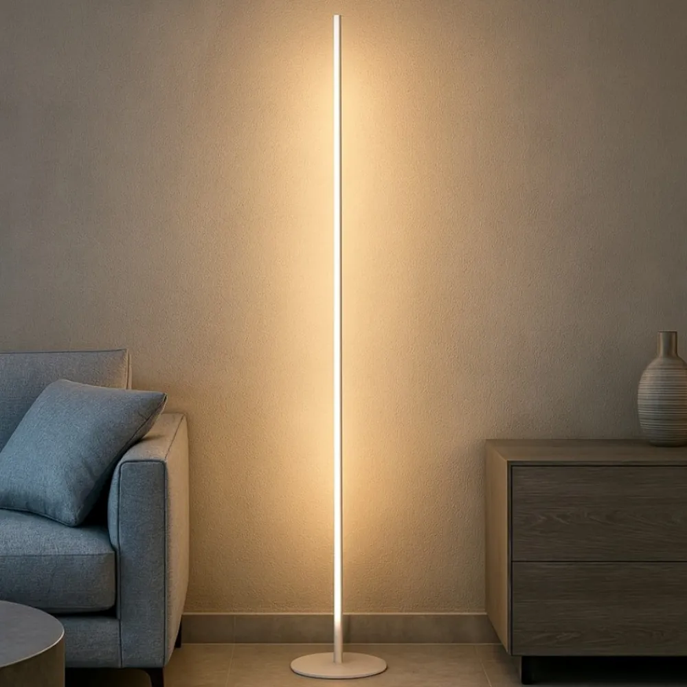 Lampade Da Terra-Ideal Lux Yoko lampada da terra led 3000k bianca extra sottile