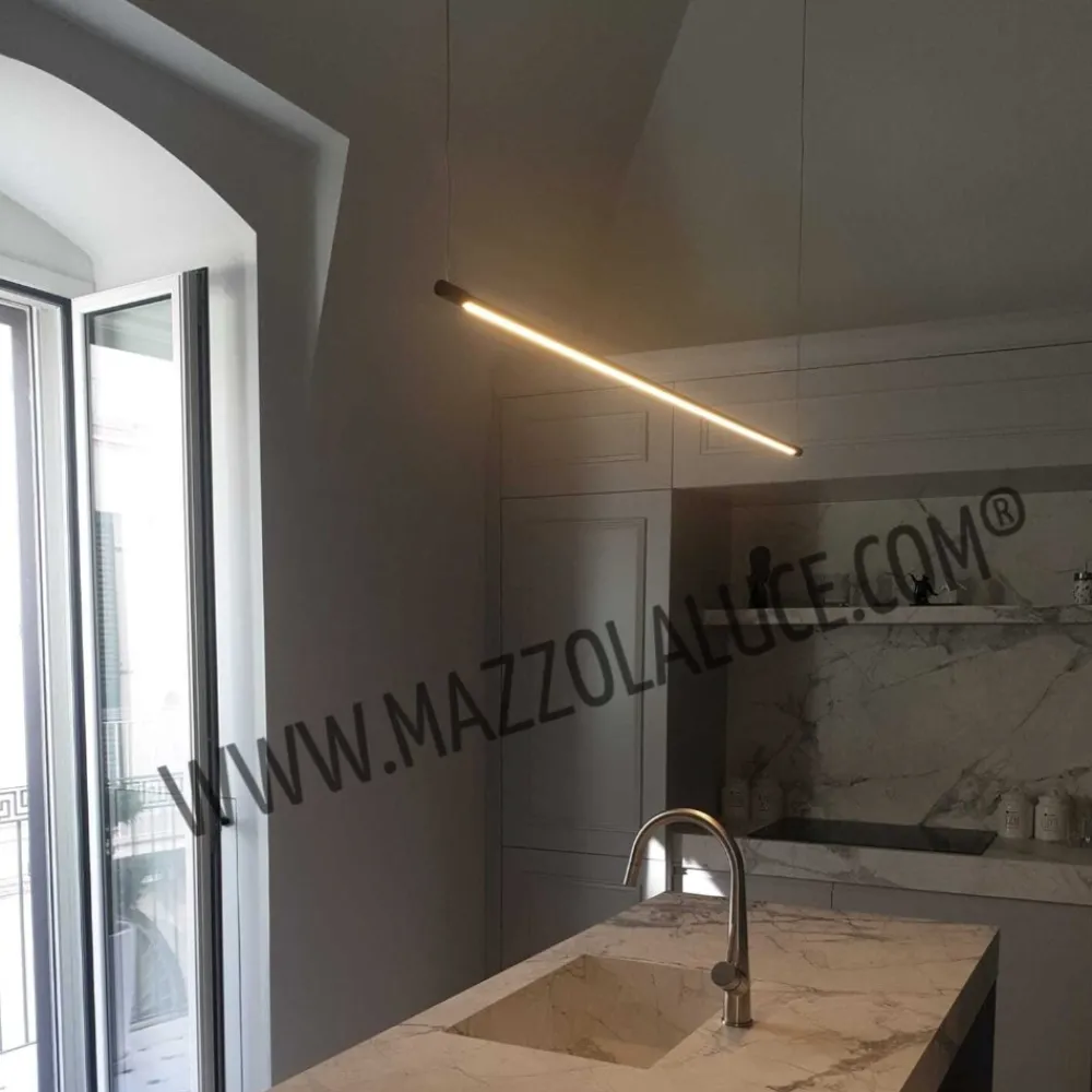Lampadari Moderni-Ideal Lux Yoko sp lampadario led per ufficio 16w 3000k nero
