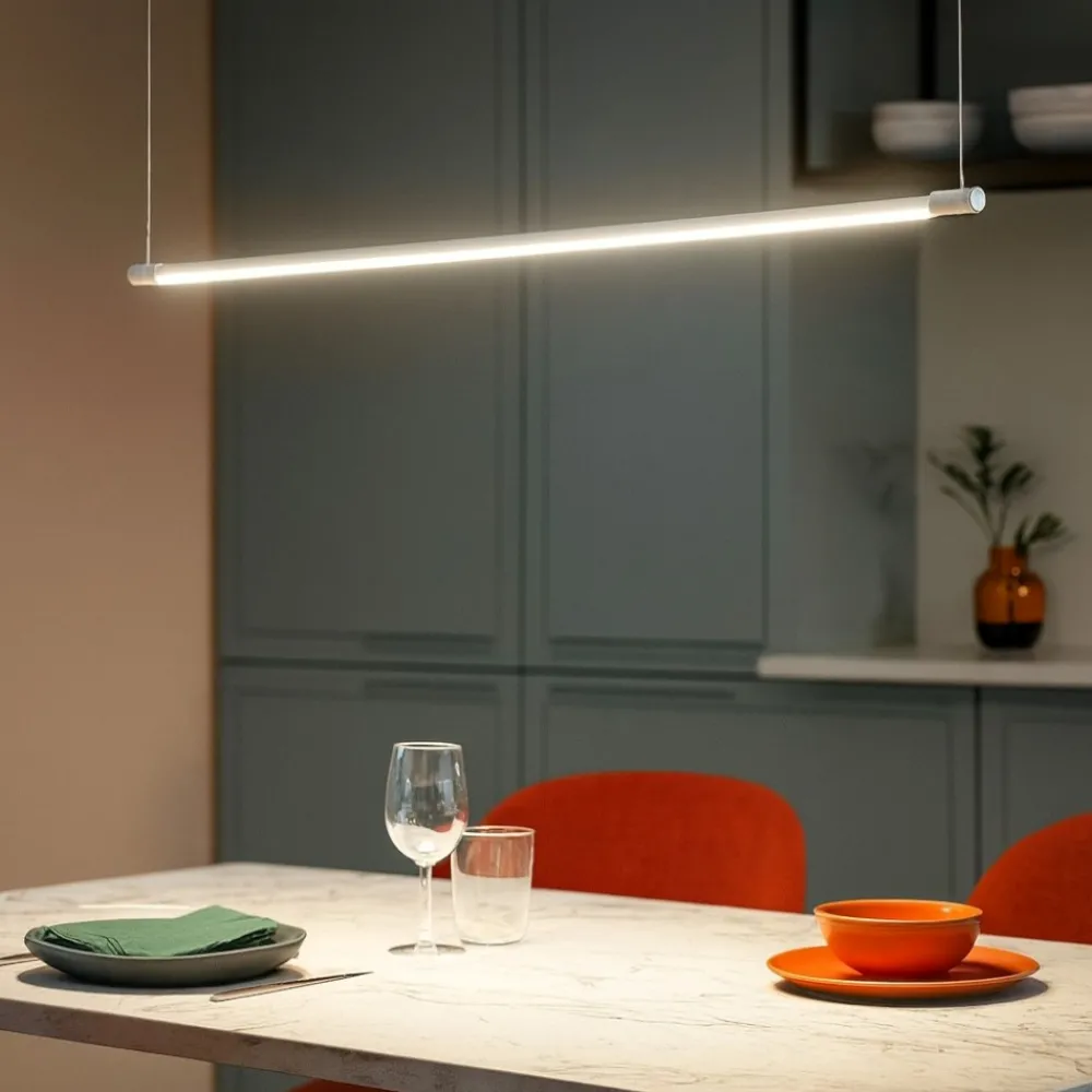 Lampadari Cucina-Ideal Lux Yoko sp lampadario per isola cucina moderna bianco led 16w 3000k