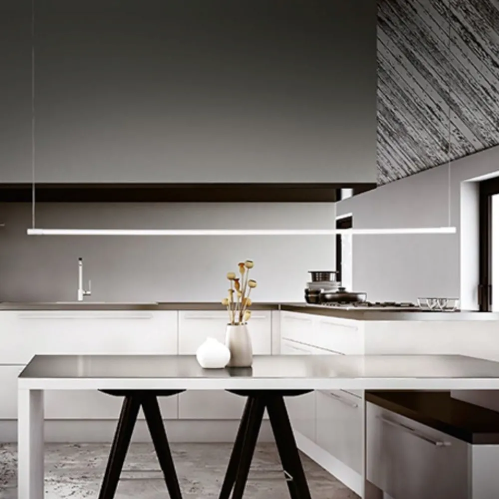 Lampadari Cucina-Ideal Lux Yoko sp lampadario per isola cucina moderna bianco led 16w 3000k