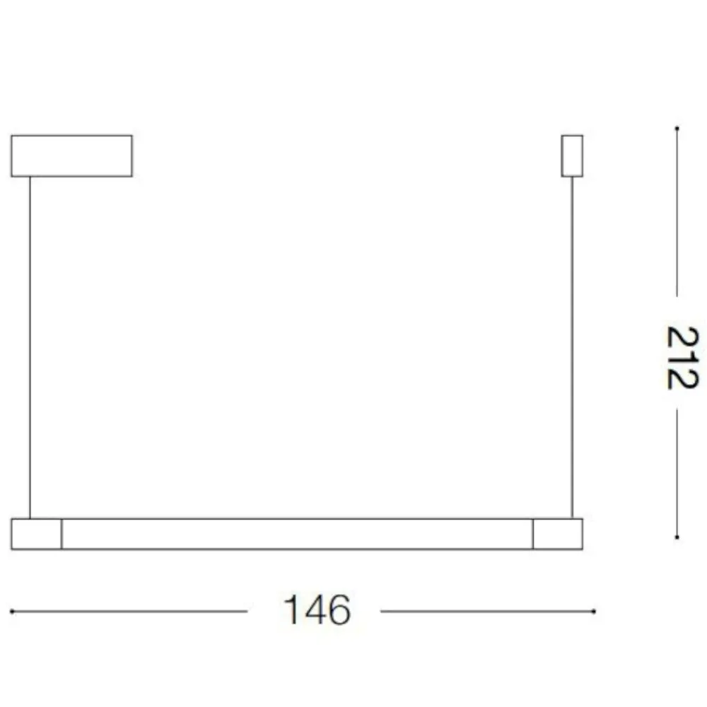 Lampadari Cucina-Ideal Lux Yoko sp lampadario per isola cucina moderna bianco led 16w 3000k