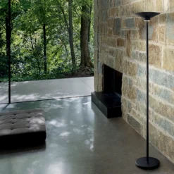 Lampade Da Terra-Gea Luce Ypsilon piantana da terra moderna nera opaco per salotto led 3000k