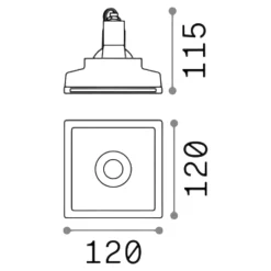 Faretti Da Incasso-Ideal Lux Zephyr fi d12 faretto da incasso per soffitto cartongesso gu10 220v