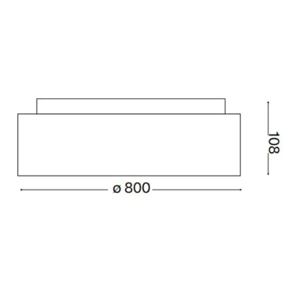 Plafoniere Moderne-Ideal Lux Ziggy pl d080 plafoniera a led nero 62w 3000k tonda