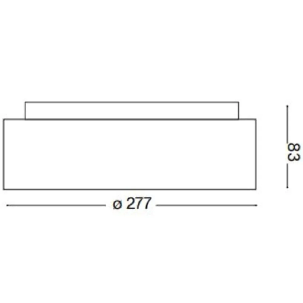 Plafoniere Moderne-Ideal Lux Ziggy pl d030 plafoniera nera led 22w 3000k tonda per ingresso