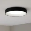 Plafoniere Moderne-Ideal Lux Ziggy pl d060 plafoniera cucina led 3000k rotonda nera