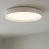 Plafoniere Moderne-Ideal Lux Ziggy pl d060 plafoniera per cucina tonda bianco 60cm 3000k