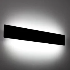 Applique Da Parete-Ideal Lux Zig zag ap d53 nero applique led 23w 3000k
