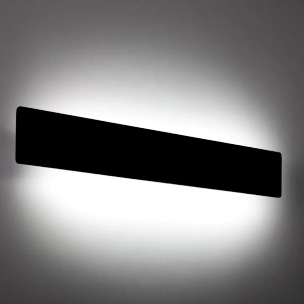 Applique Da Parete-Ideal Lux Zig zag ap d53 nero applique led 23w 3000k